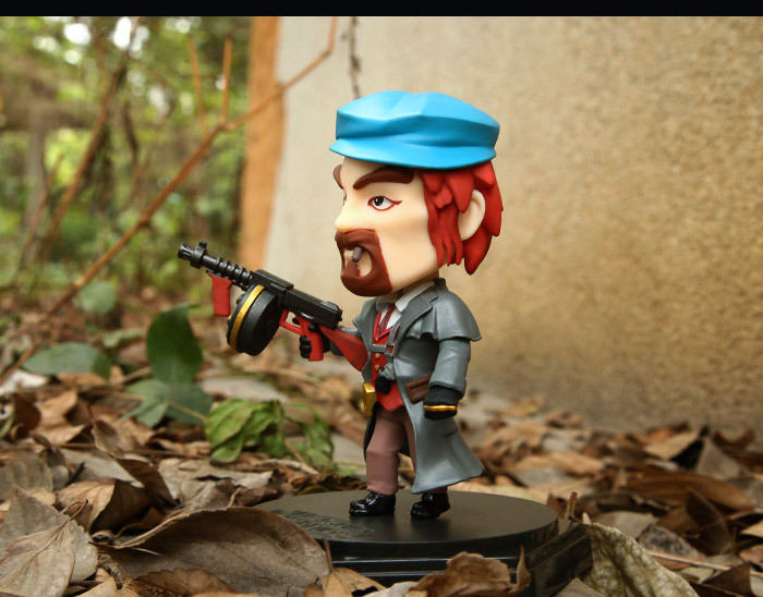 新款上市-英雄联盟2代q版法外狂徒男枪中号盒装手办14cm