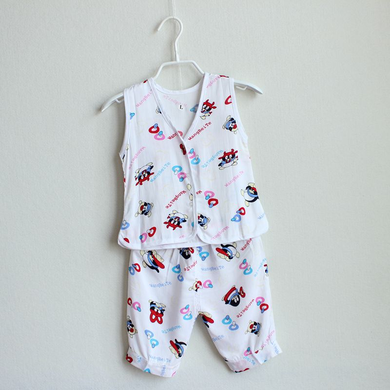 阿里巴巴批发网 童装厂家直销 1-3岁人造棉童开衫套装