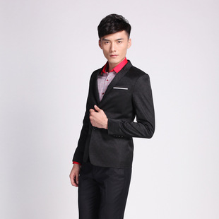 2015春夏新款 西帅男士西服修身西服西男商务正装礼服西装