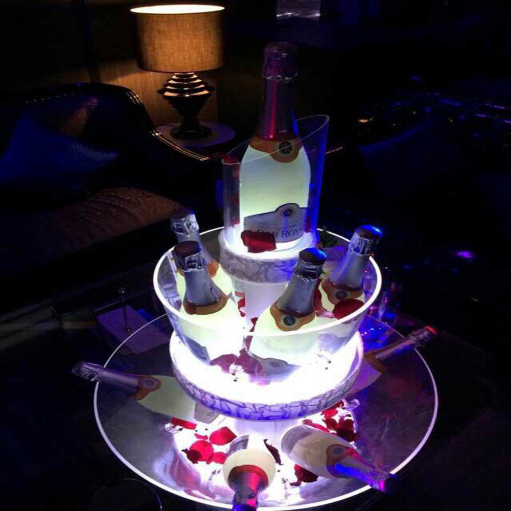 新九泰定制香槟冰桶亚克力ktvled冰桶发光冰桶洋酒酒吧香槟桶图片_10
