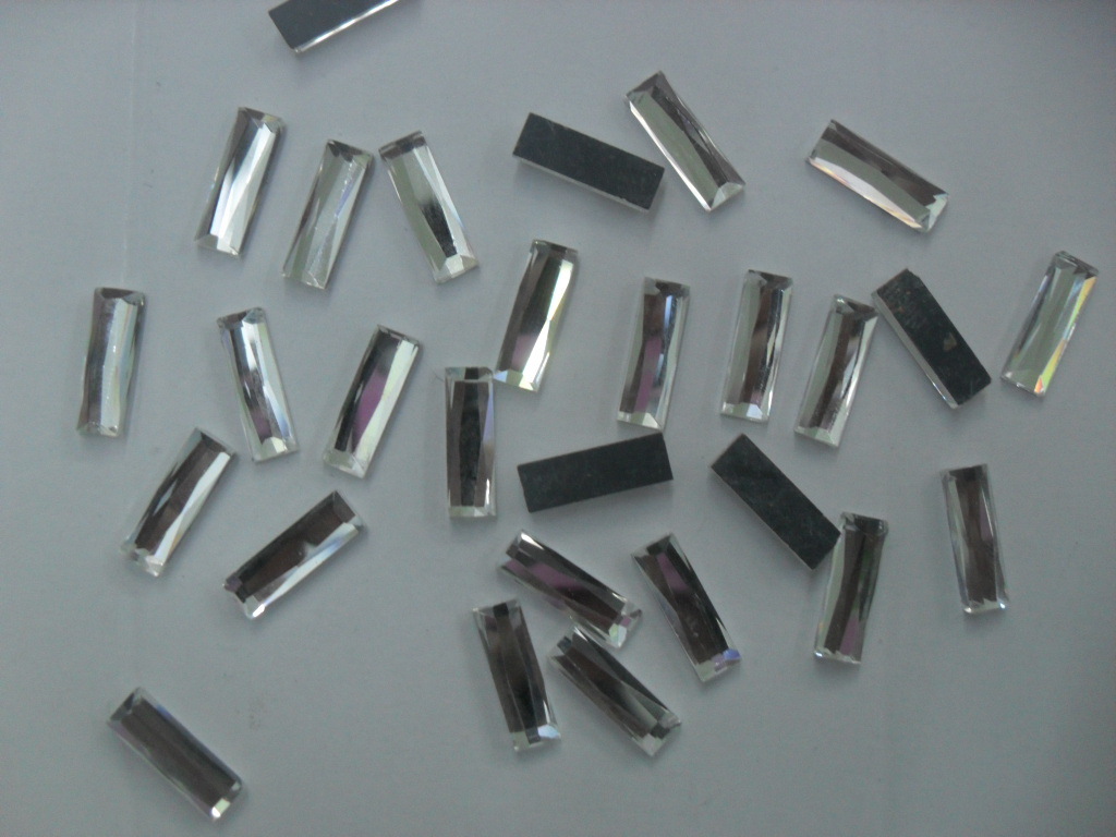 6x6mm平底方钻玻璃透明白 马赛克水钻饰品配件批发