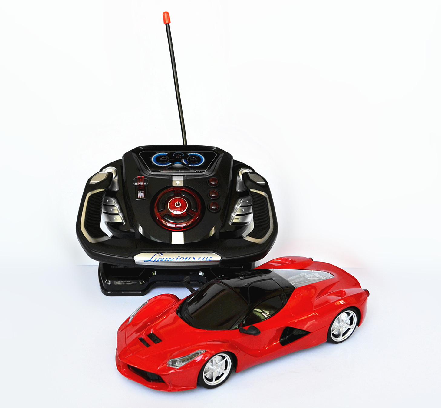 恒德玩具厂直销1:20款方向盘遥控车汽车模型儿童玩具990fll