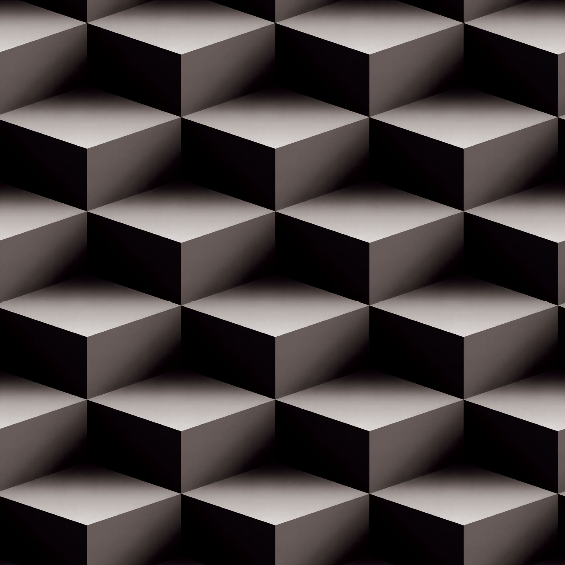 现代简约方格超立体客厅电视背景墙壁纸 书房影视墙卧室床头墙纸