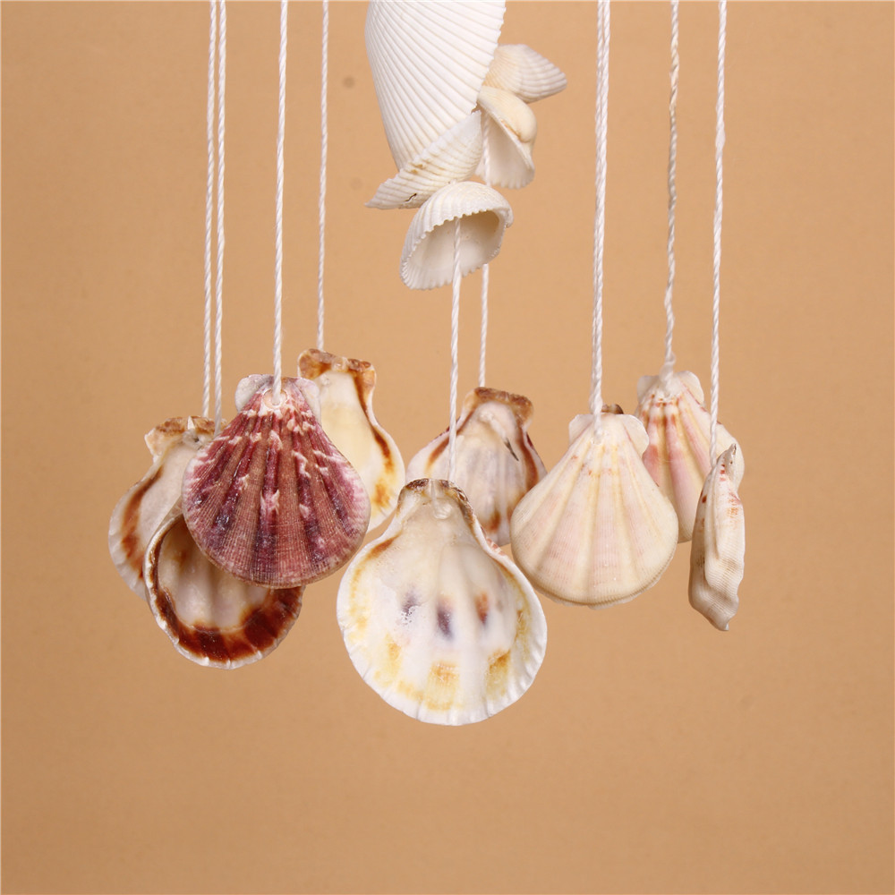 厂家直销天然海螺贝壳风铃工艺品 风铃田园风格贝壳风铃家居装饰