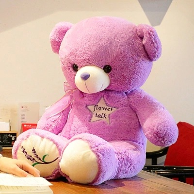 薰衣草小熊布娃娃泰迪熊公仔大熊毛绒玩具熊抱抱熊生日礼物女生