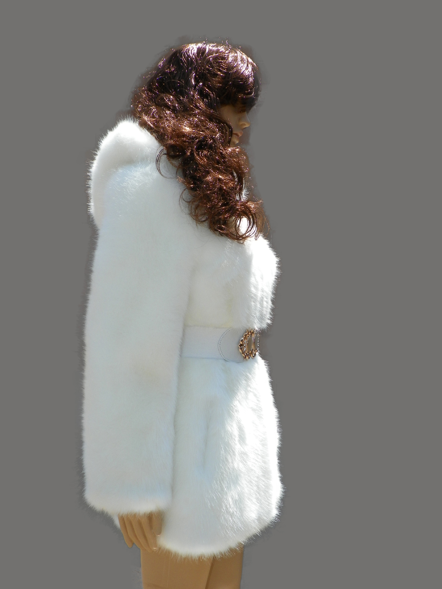 厂家直销秋冬狐狸毛仿皮草外套女欧美长毛皮草大衣毛毛女装批发