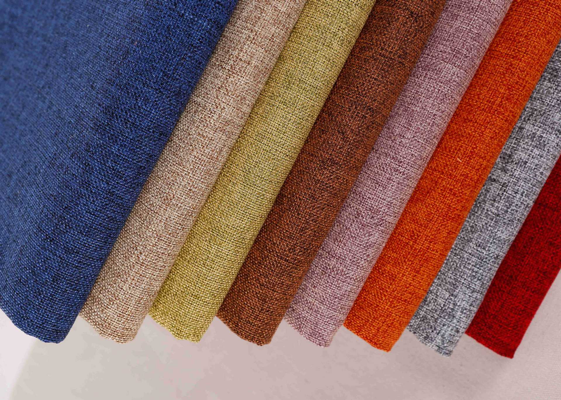 厂家直销 1800d双色粗麻布沙发布束口袋酒袋装帧 沙发布窗帘布