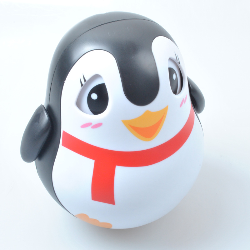 供应sm244782 益智婴儿发声不倒翁 企鹅不倒翁