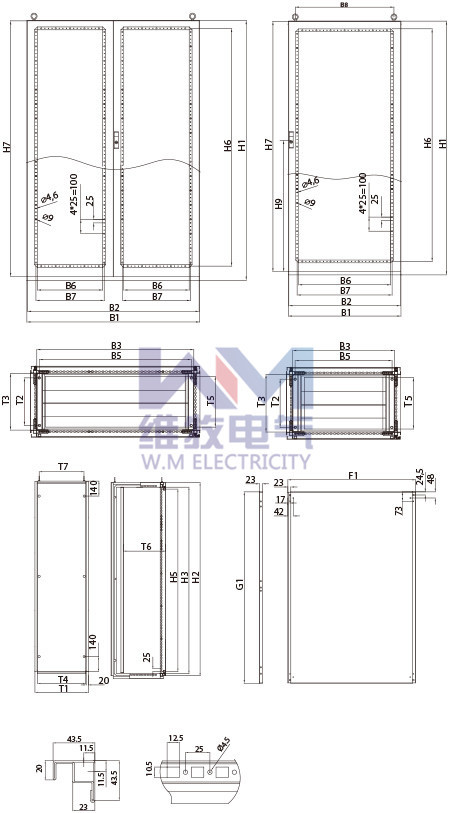仿威图机柜ps柜九折型材控制柜电气柜配电柜开关柜ip55