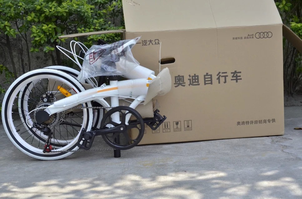 厂家直销奥迪20寸折叠自行车 7速时尚折叠学生小轮车 4s店专供