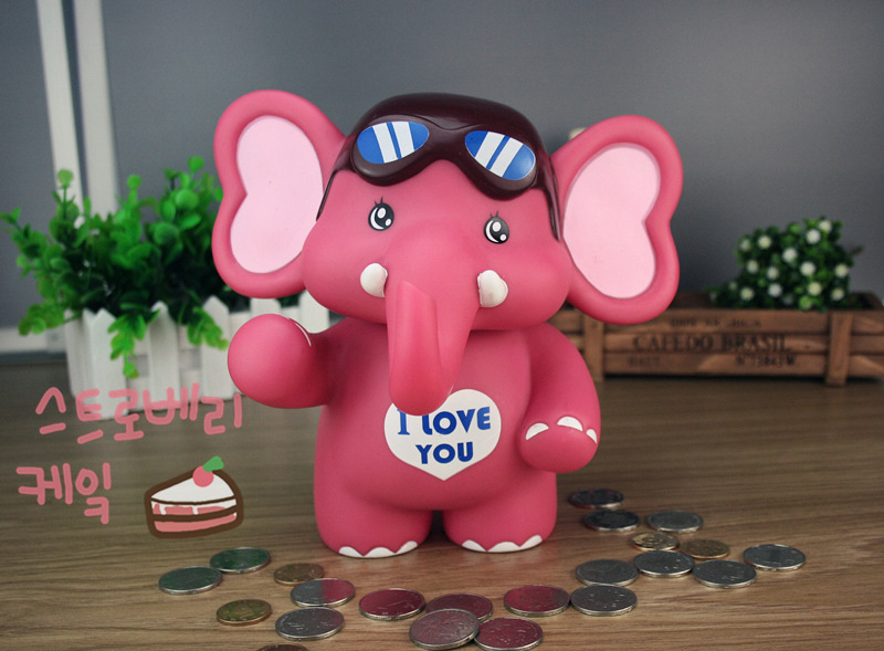 a1157创意大号小象存钱罐储钱罐 防摔可爱儿童储蓄罐