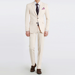 nifomnic男士小西装套装礼服韩版修身结婚商务正装春2015新款青年