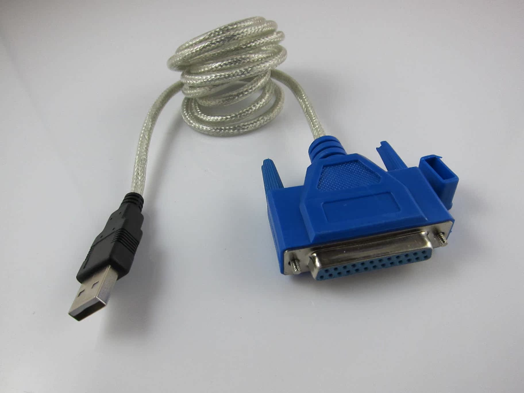 usb转并口25孔线usb转并口25针母老款针式打印机数据连接线1.5米