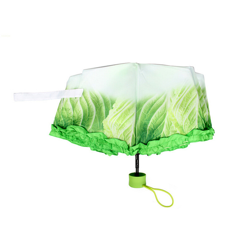 奇物集 创意仿真大白菜晴雨伞 21寸三折蔬菜系列白菜伞