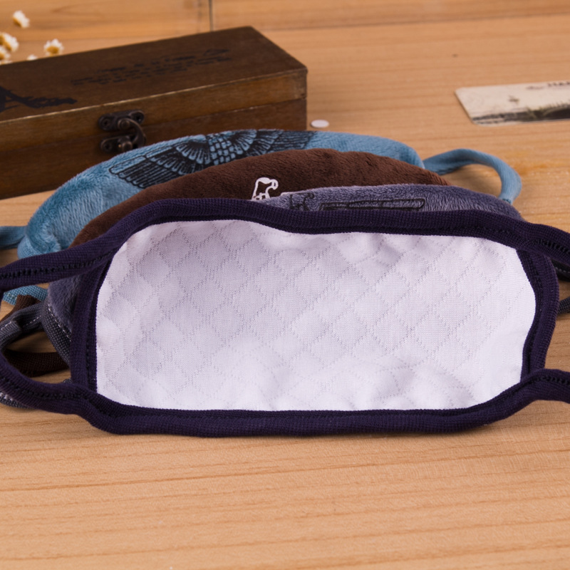 2015 男士保暖双层口罩雄鹰展翅图案口罩k8812超柔绒冬季保暖口罩