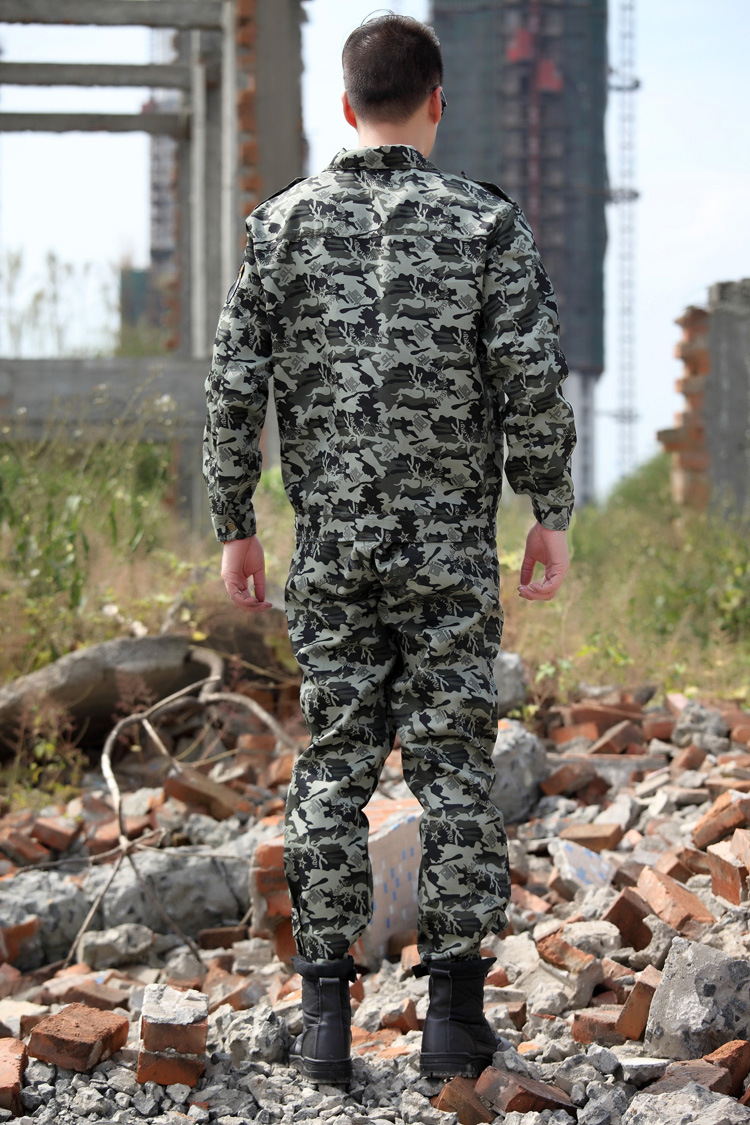 厂家批发五星户外拓展训练迷彩服军训迷彩装备工地服军迷多款花色