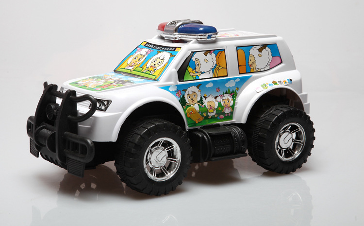 9元店地摊热卖塑料儿童玩具喜羊羊惯性警车价格 - 中国供应商移动版