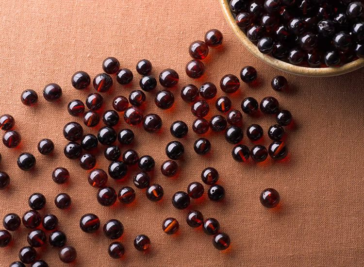 广东深圳纯天然琥珀散珠 血珀圆珠1-15mm diy单珠隔珠配饰 恒实正品