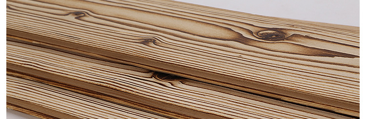 新产品免漆碳化木 浮雕拉丝桑拿板 黑斑扣板 免漆碳烧板厂家直销