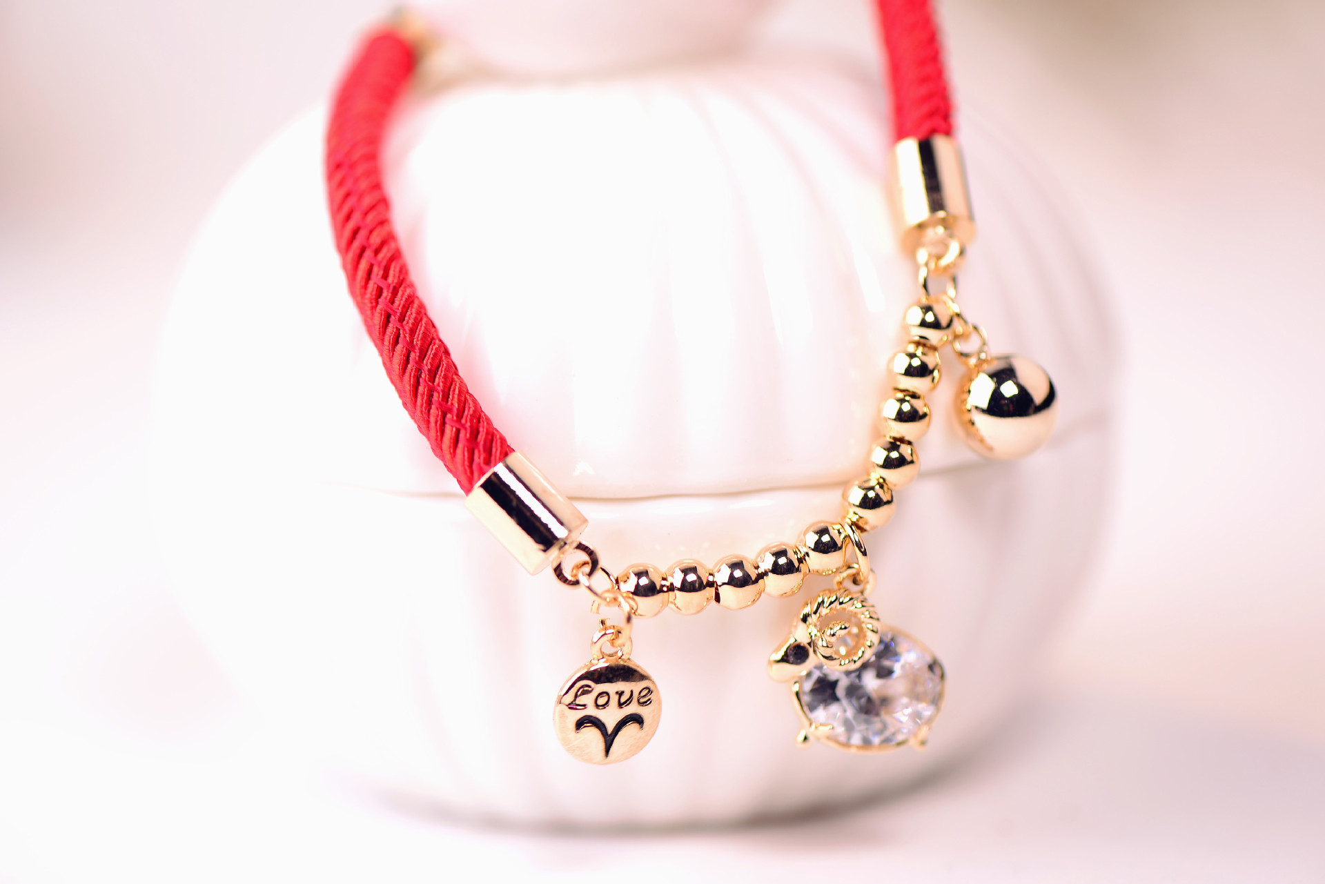 2015羊年本命年红绳转运开运手链 女属羊生肖羊年吉祥物礼物 星座