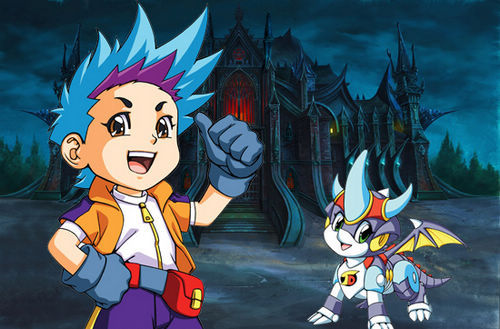 oem 小奇卡通公仔 儿童塑胶玩偶 奇幻龙宝系列