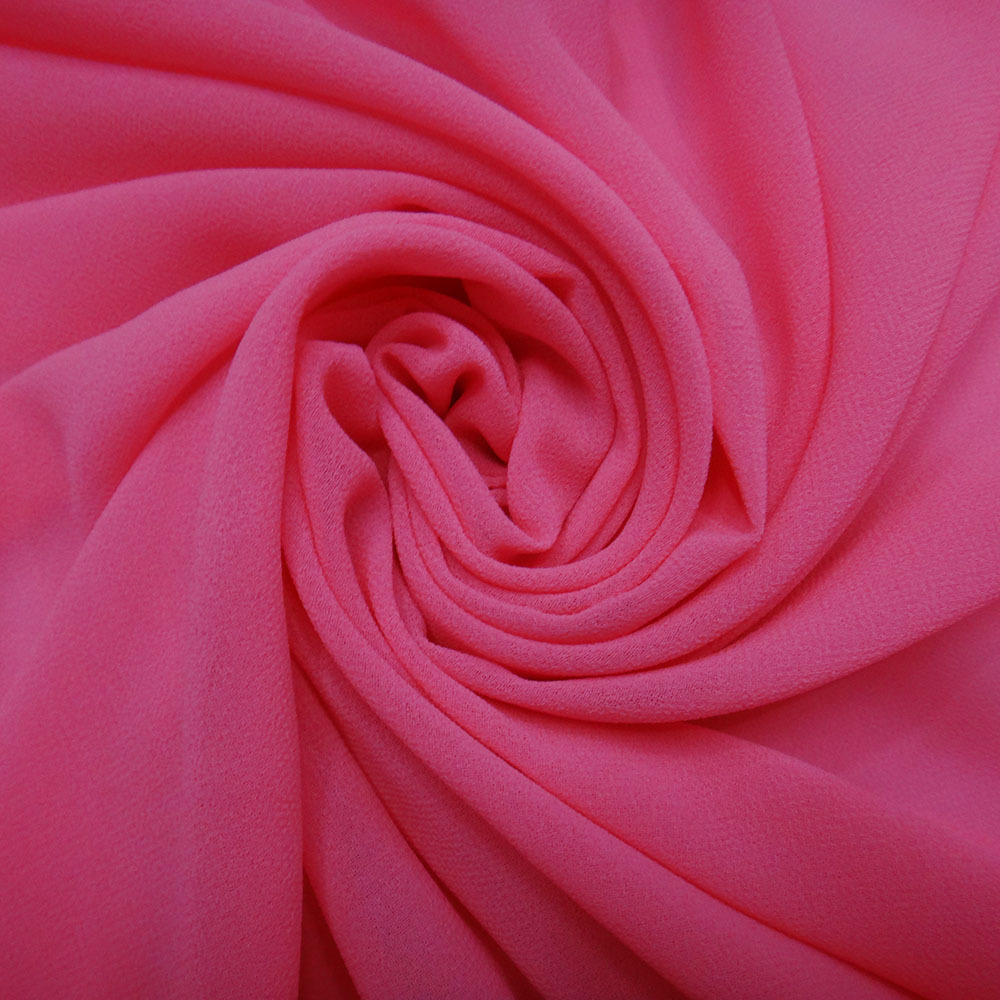 义乌产地爆款 纯色珍珠雪纺纱 夏季服装连衣裙专用布料 现货供应