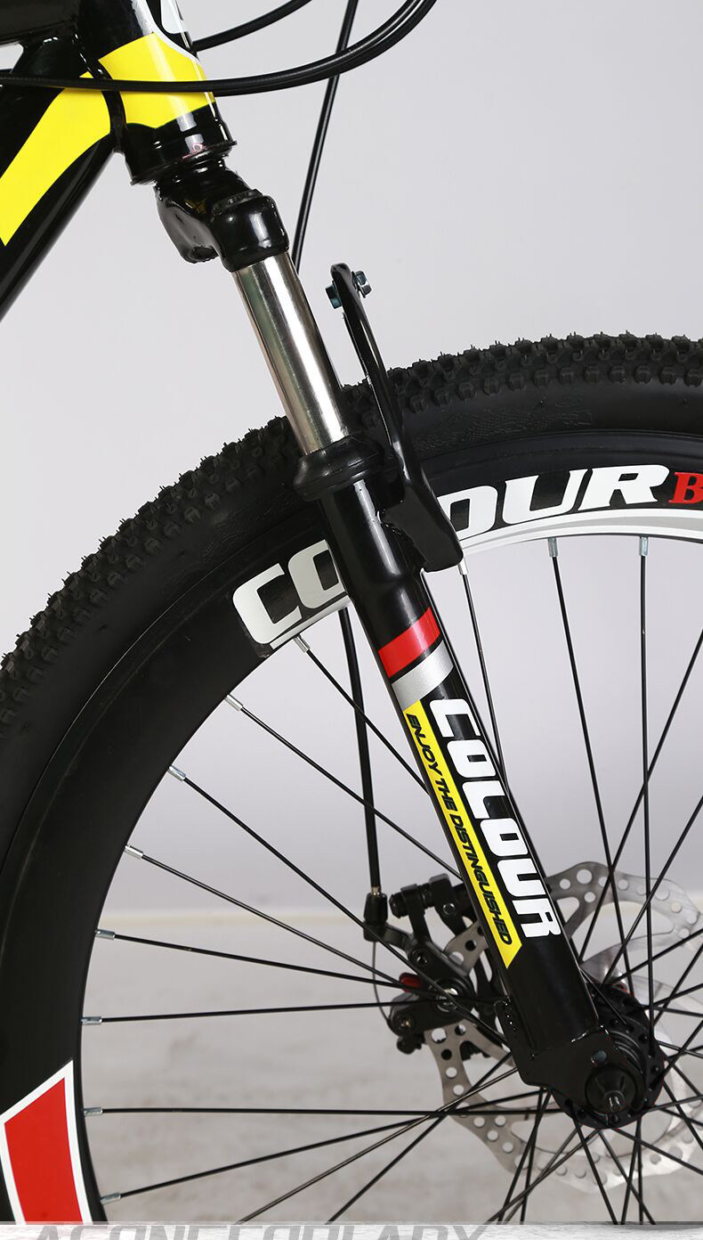 爱色彩探索者26寸辐条轮山地车 21速禧马诺变色高碳钢高刀山地车