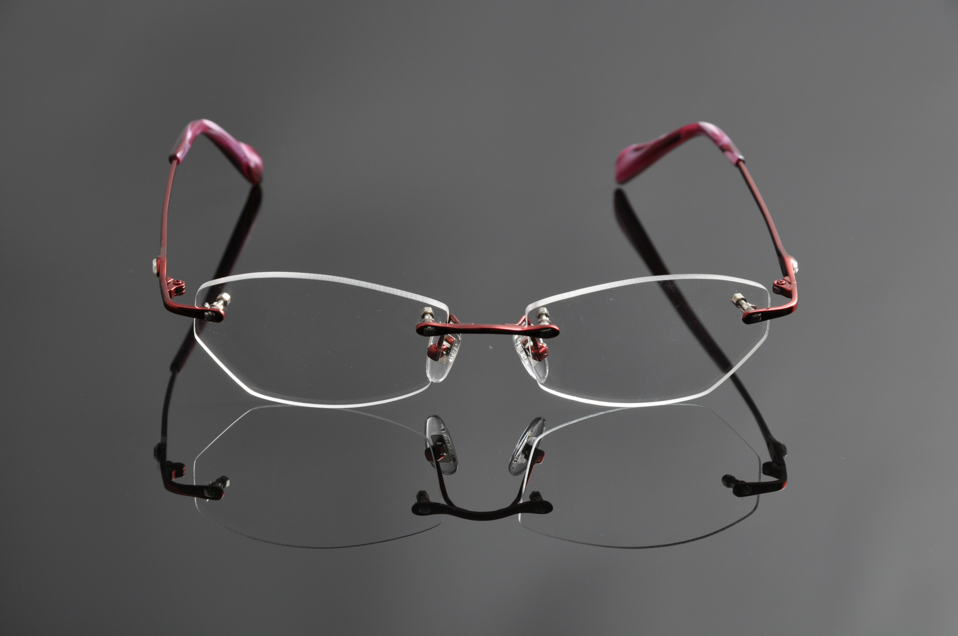 2015新款纯钛框架眼镜 轻女式无框眼镜架 眼镜框批发dd0962