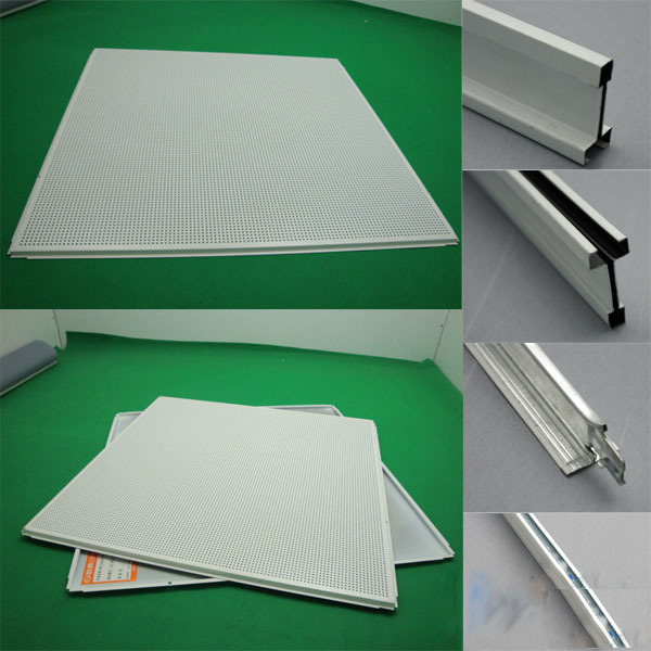 明架t型龙骨吊顶跌级铝扣板 明装铝方板天花