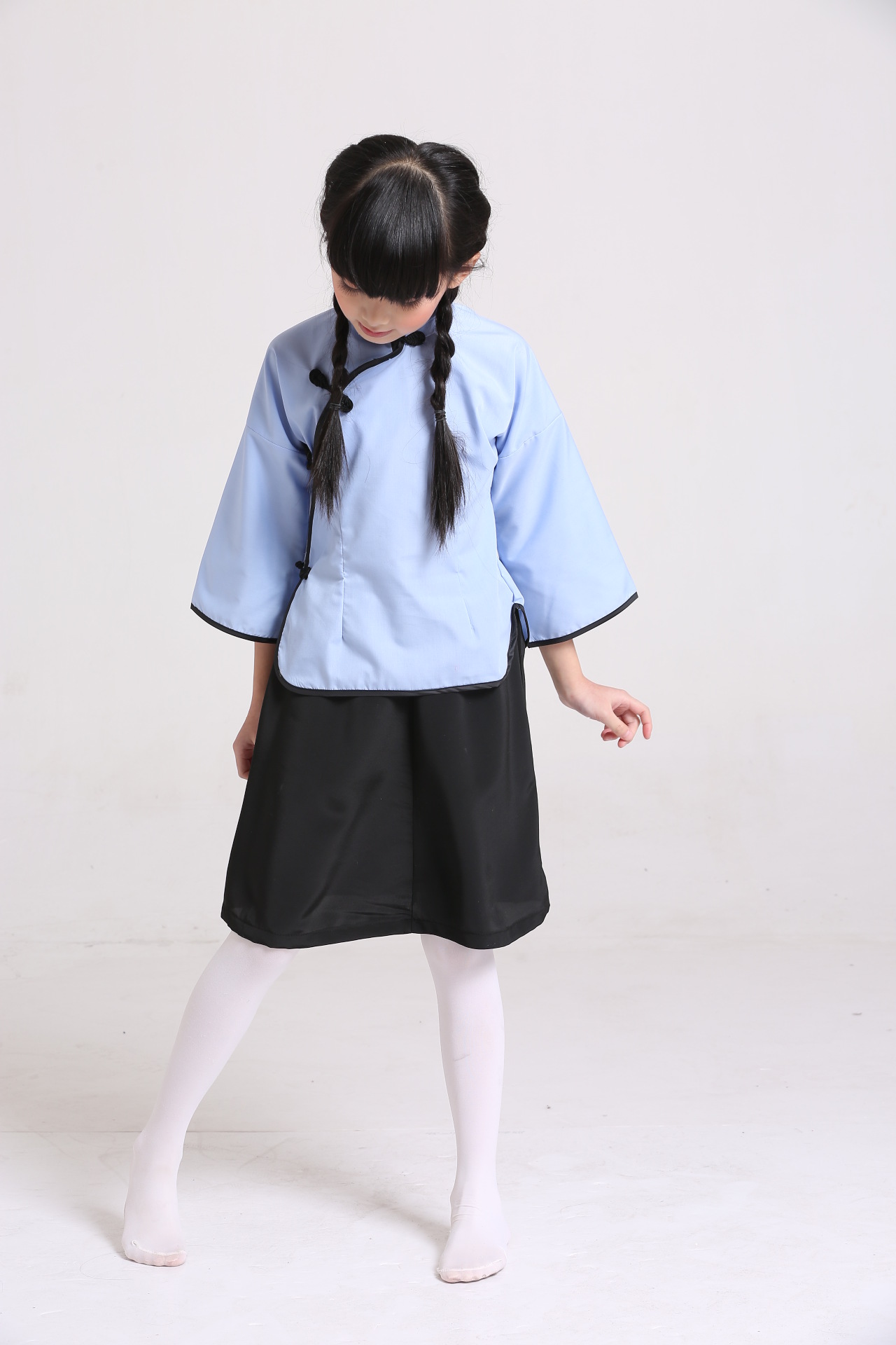 儿童演出服女童五四青年装儿童民国服饰