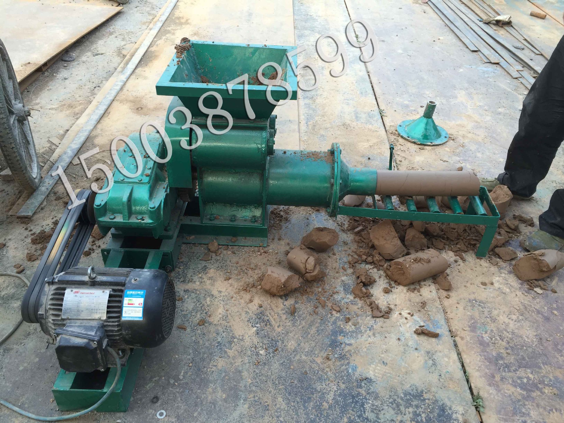 【宜欣】厂家直销操作简单泥条可直接拉出清洗陶艺机,泥挤出机