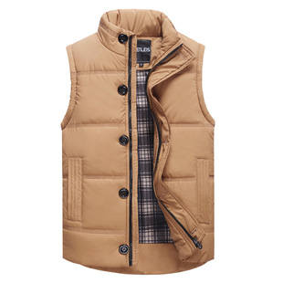 2015秋冬新款男士加厚棉坎肩立领马甲男时尚休闲保暖背心男马甲