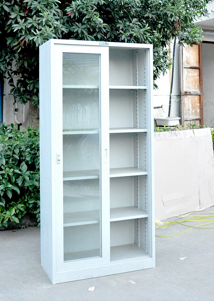 苏州厂家定制通玻对开门带锁办公储物柜文件柜铁皮柜资料柜档案柜