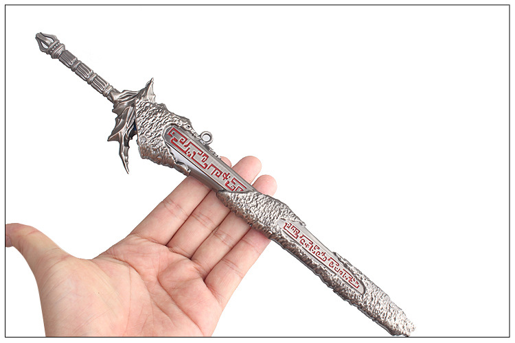 古剑奇谭 百里屠苏焚寂剑 30厘米带铁鞘 合金剑扣钥匙扣