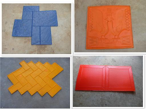 彩色混凝土压花地坪 混凝土压花艺术地坪 园林景观工程