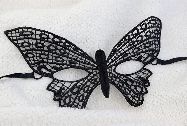 mj13-2 蕾丝大蝴蝶面具 化妆舞会情趣眼罩万圣节派对舞会面罩定型