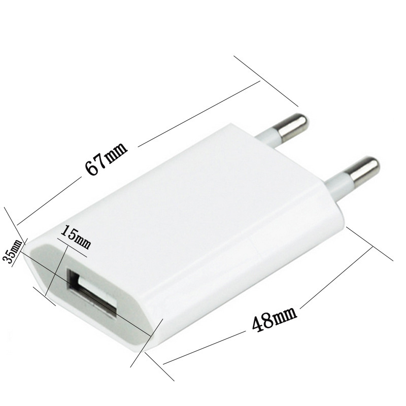 手机充电器 苹果4代扁头充电器美规欧规 电子烟充 500ma充电头