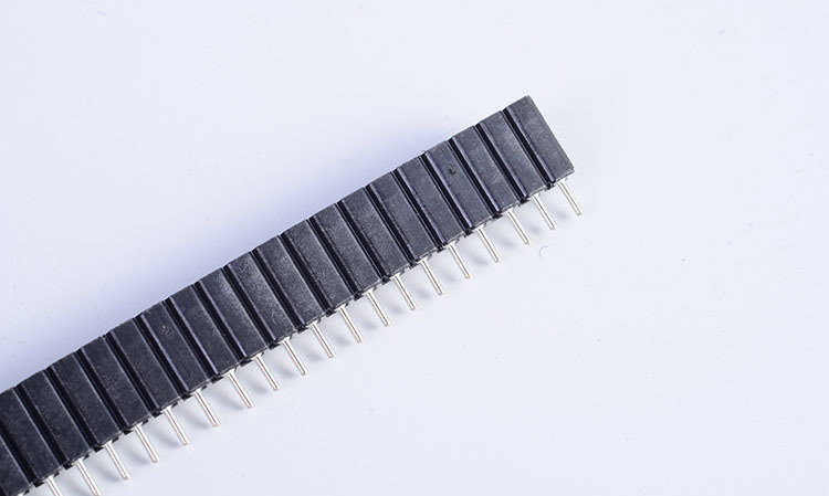 0mm高度 2.54间距 圆孔母座 排母 1*40p 针长l=10,mm