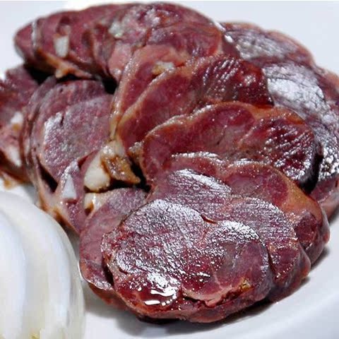 新疆伊犁唐布拉风干熏马肉马肠180克真空袋装哈萨克清真熟食批发