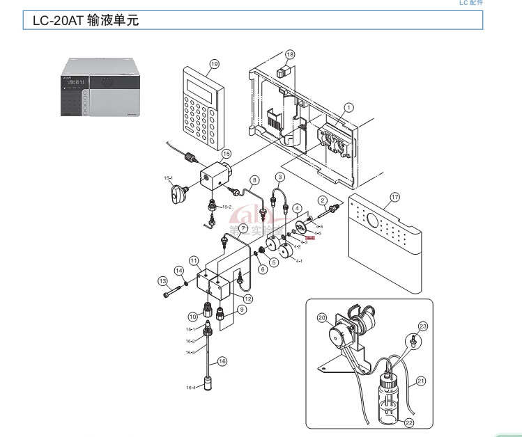 岛津原装配件 货号670-11518 o型环密封圈 液相色谱排液阀密封
