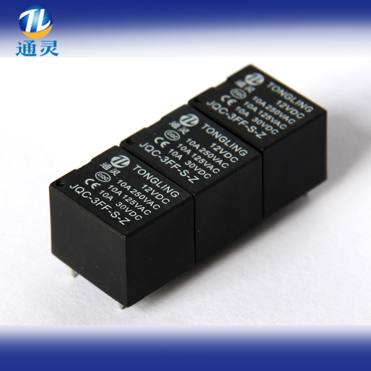 厂家直销 t73 12v继电器 10a 5脚转换型