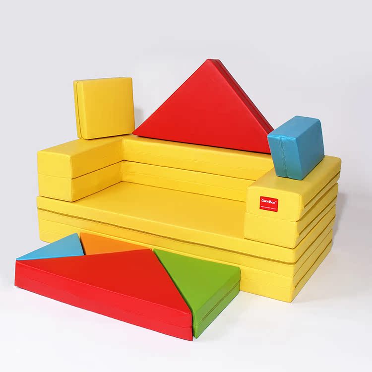 littlebees儿童七巧板沙发积木爬行垫