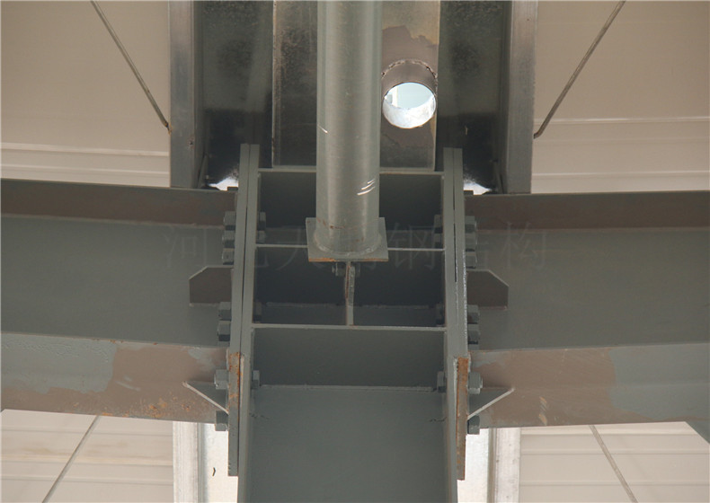 加工 焊接h型钢钢结构构件 连跨工业车间 自重轻 承重大