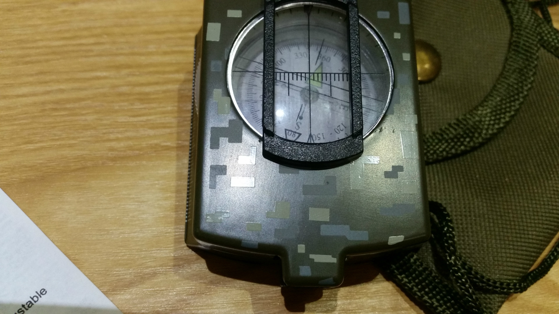 批发户外97式指北针迷彩色/野营指北针户外登山指北针 出游必备品