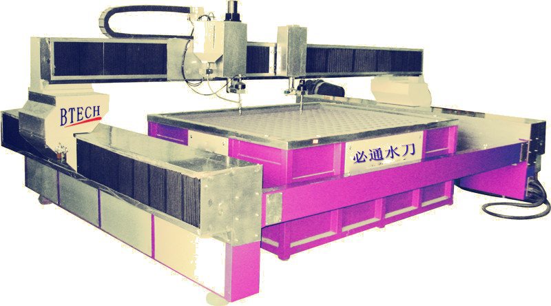 南京超高壓數控水切割機 必通水刀切割機 雙刀頭切割