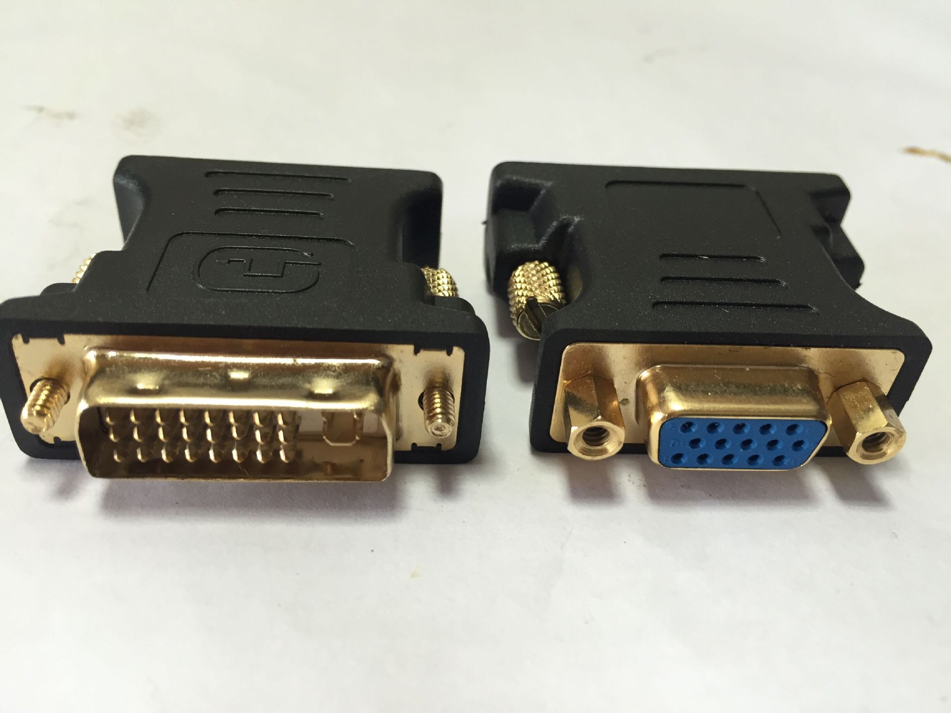 dvi转接头 dvi24 5公头 转 vga 15p 母头 镀金头 环保