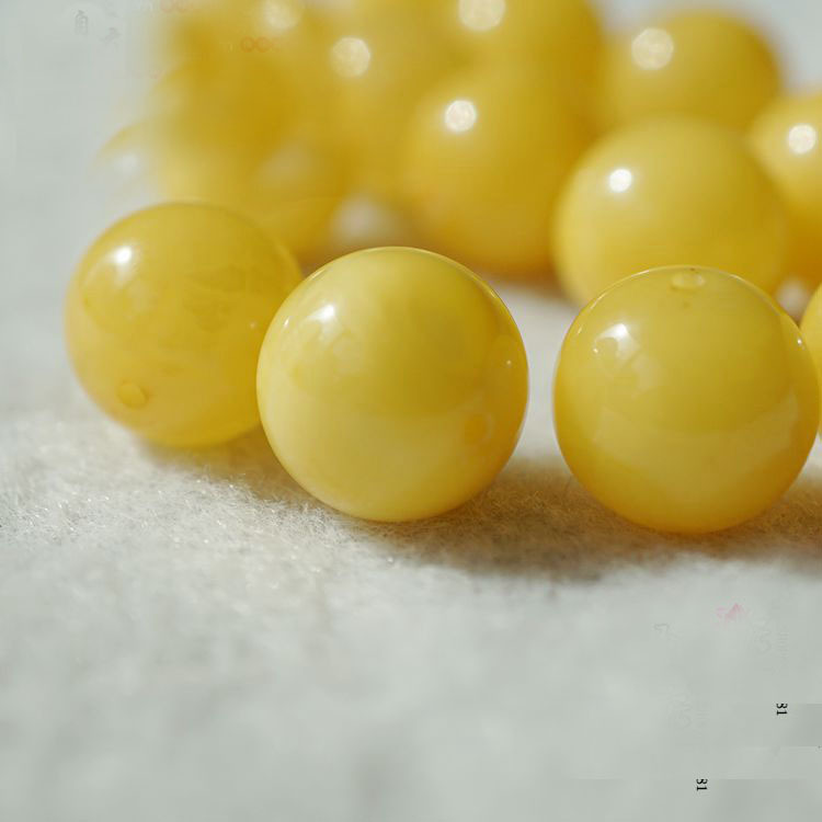 6a波罗的海鸡油黄新老蜜蜡散珠 琥珀散珠串项链散珠配件