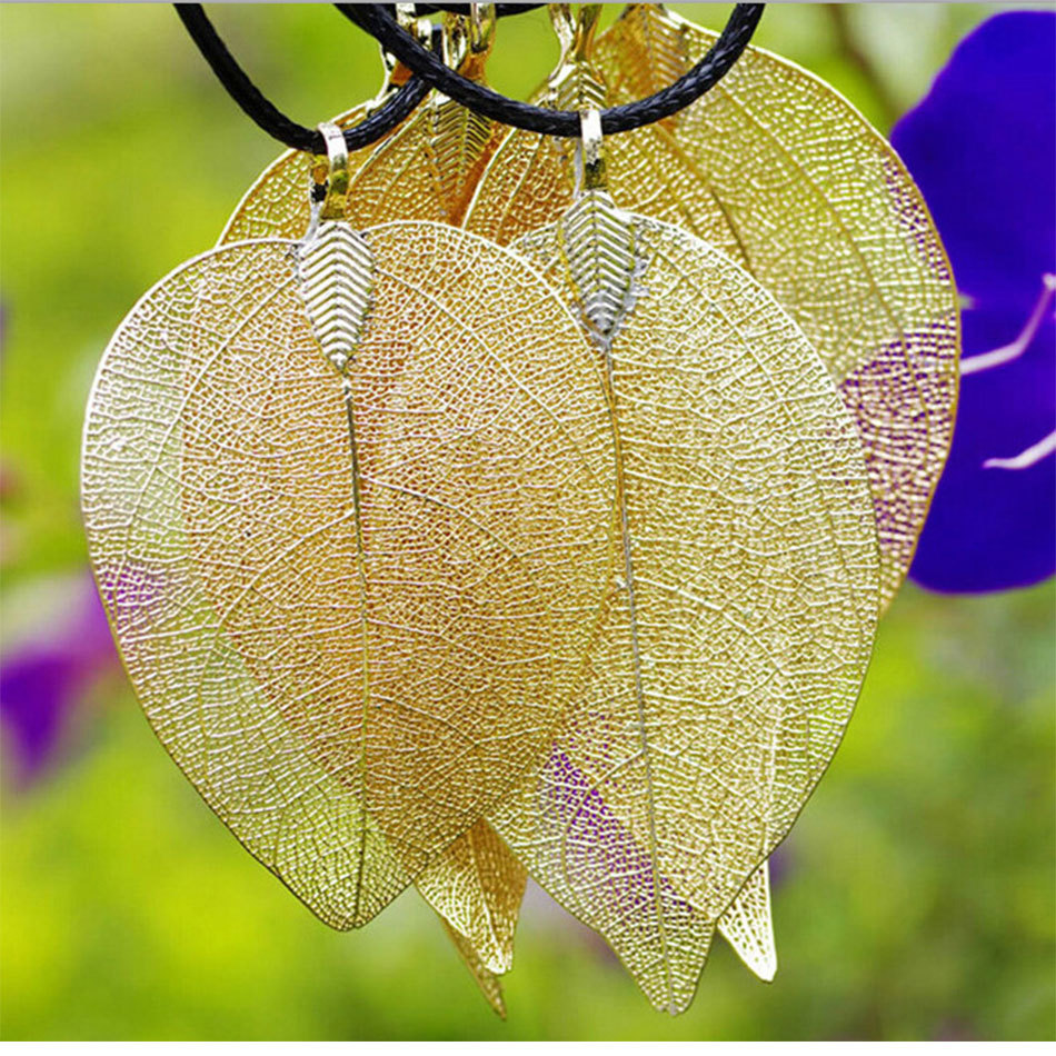 跑江湖批发天然24k镀金树叶金叶子黄金叶子创意特促销品赠品礼品