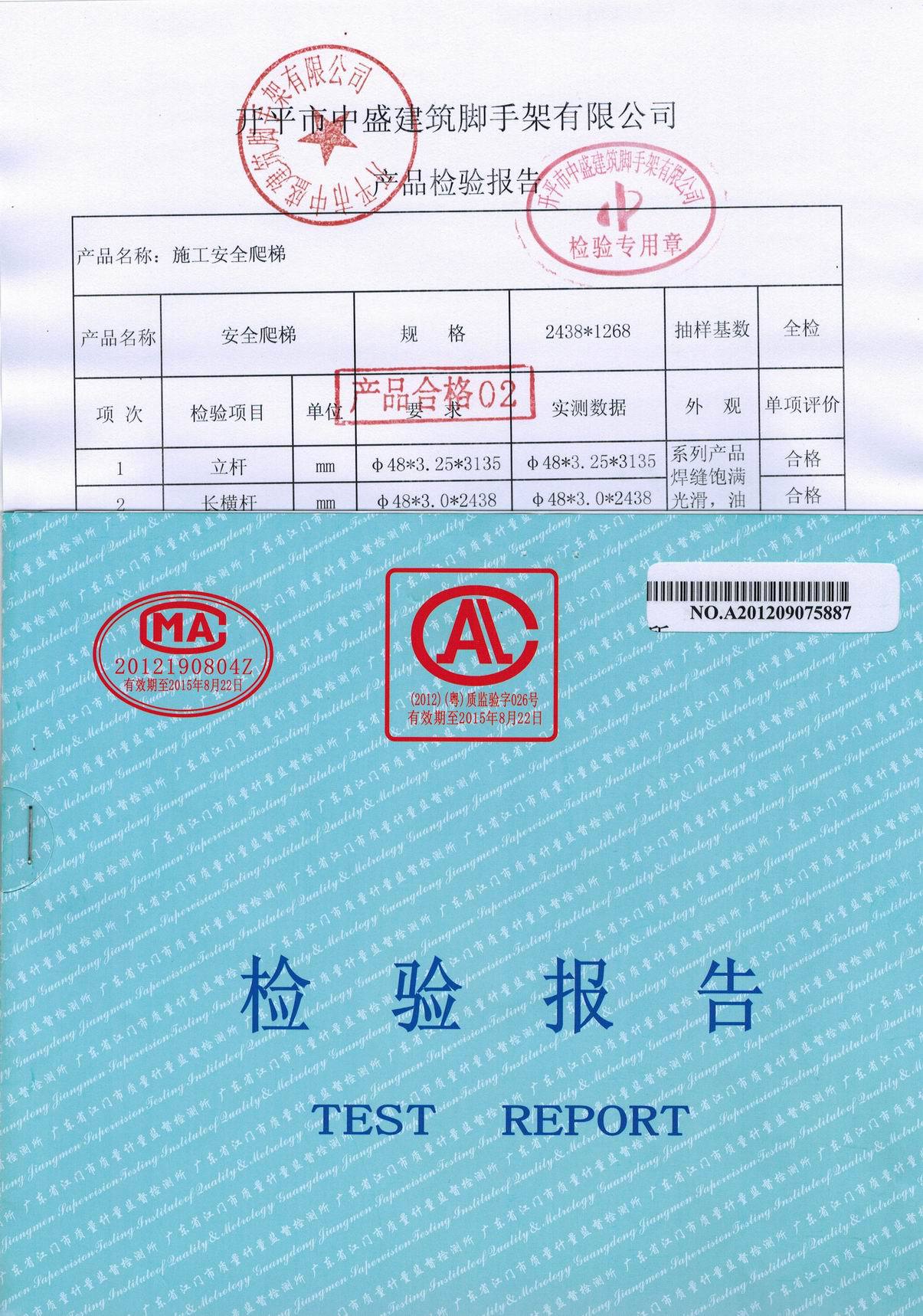 中盛标准型桥梁施工安全爬梯 (图)