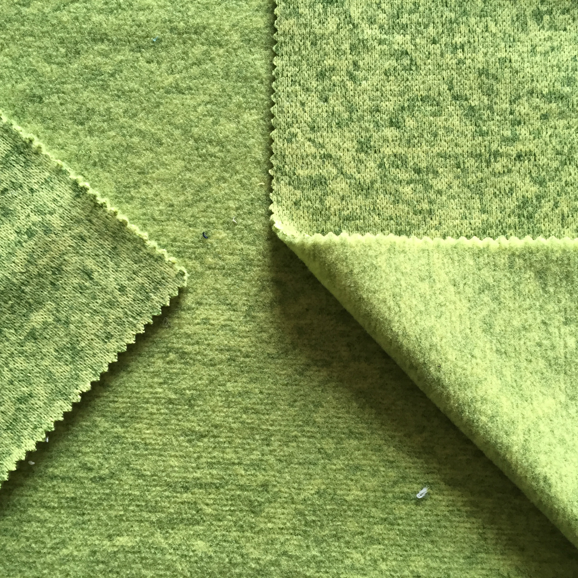 浙江绍兴批发全涤拉毛绒 涤纶拉毛布 毛圈卫衣布染色布料价格 - 中国